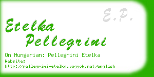 etelka pellegrini business card